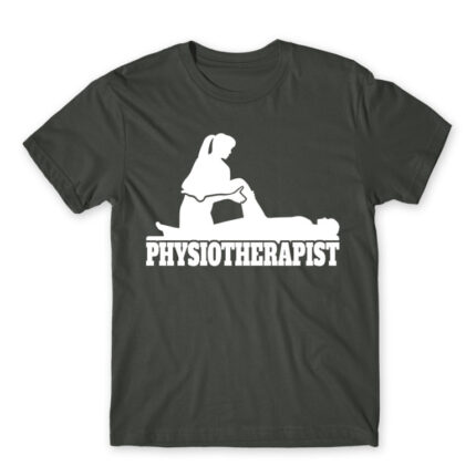 Physiotherapist – Heart Dark Grey Men's T-shirt for Physiotherapist, Work
