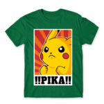 !!PIKA!! Kelly Green Men's T-shirt for Anime, Pokemon