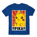 !!PIKA!! Royal Blue Men's Tee for Anime, Pokemon