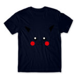 Pikachu face Navy Men's Tee for Anime, Pokemon