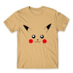 Pikachu face Sand Men's Tee for Anime, Pokemon
