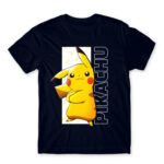 Pikachu Stripe Navy Men's Tee for Anime, Pokemon