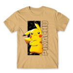 Pikachu Stripe Sand Men's T-shirt for Anime, Pokemon