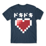 Pixel heart doki doki Denim Men's Tee for Anime, Dokidoki