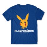 Playpokémon Royal Blue Men's Tee for Brand Parody, Funny