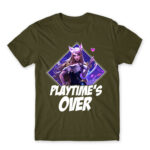 Playtime’s over Army Men's Tee for Gaming, League Of Legends