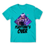 Playtime’s over Atoll Blue Men's T-shirt for Gaming, League Of Legends