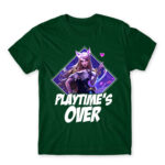 Playtime’s over Bottle Green Men's T-shirt for Gaming, League Of Legends