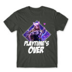 Playtime’s over Dark Grey Men's Tee for Gaming, League Of Legends
