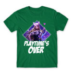 Playtime’s over Kelly Green Men's Tee for Gaming, League Of Legends