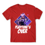 Playtime’s over Red Men's T-shirt for Gaming, League Of Legends