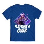 Playtime’s over Royal Blue Men's Tee for Gaming, League Of Legends
