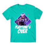 Playtime’s over Turquoise Men's T-shirt for Gaming, League Of Legends