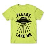 Please take me Apple Green Men's Tee for Antisocial, Funny