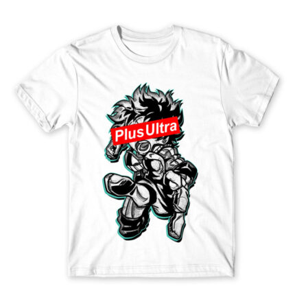 Plus Ultra White Men's T-shirt for Anime, My Hero Academia