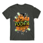 Pochita – Graffiti Dark Grey Men's Tee for Anime, Chainsaw Man