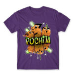 Pochita – Graffiti Dark Purple Men's T-shirt for Anime, Chainsaw Man
