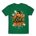 Pochita – Graffiti Kelly Green Men's T-shirt for Anime, Chainsaw Man