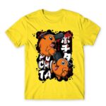 Pochita Graffiti Lemon Men's T-shirt for Anime, Chainsaw Man