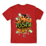 Pochita – Graffiti Red Men's Tee for Anime, Chainsaw Man