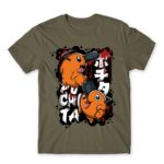 Pochita Graffiti Zinc Men's Tee for Anime, Chainsaw Man
