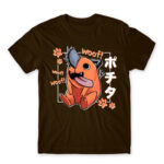 Pochita – Woof Chocolate Men's Tee for Anime, Chainsaw Man