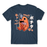 Pochita – Woof Denim Men's T-shirt for Anime, Chainsaw Man