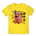 Pochita – Woof Lemon Men's Tee for Anime, Chainsaw Man