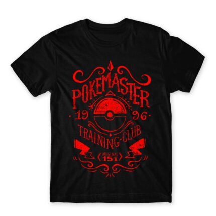 Pokemaster training club Black Men's T-shirt for Anime, Pokemon