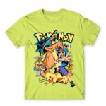 Pokémon Champion Apple Green Men's Tee for Anime, Pokemon