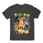 Pokémon Champion Dark Grey Men's T-shirt for Anime, Pokemon