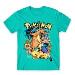 Pokémon Champion Turquoise Men's Tee for Anime, Pokemon