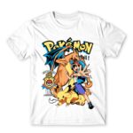 Pokémon Champion White Men's Tee for Anime, Pokemon