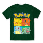 Pokémon Team Gen 1 Bottle Green Men's Tee for Anime, Pokemon