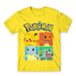 Pokémon Team Gen 1 Lemon Men's T-shirt for Anime, Pokemon