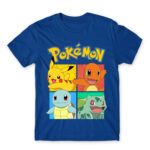 Pokémon Team Gen 1 Royal Blue Men's T-shirt for Anime, Pokemon