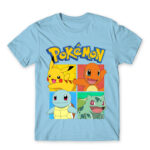 Pokémon Team Gen 1 Sky Blue Men's Tee for Anime, Pokemon