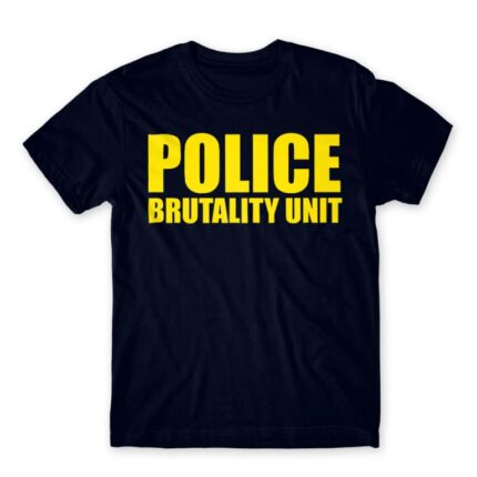 Police Brutality Unit Navy Men's Tee for Police, Work