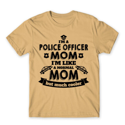 Police officer mom Sand Men's Tee for Police, Work
