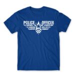 Police Officer Royal Blue Men's T-shirt for Police, Work