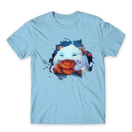 Poro Splash Sky Blue Men's Tee for Gaming, League Of Legends