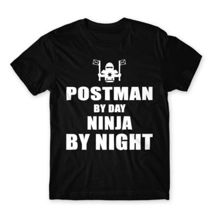 Postman by day Black Men's T-shirt for Postman, Work