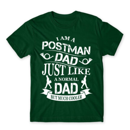 Postman Dad Bottle Green Men's Tee for Postman, Work