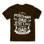 Postman Dad Chocolate Men's T-shirt for Postman, Work