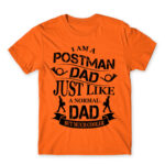 Postman Dad Orange Men's Tee for Postman, Work