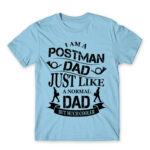 Postman Dad Sky Blue Men's Tee for Postman, Work