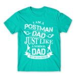 Postman Dad Turquoise Men's Tee for Postman, Work
