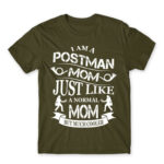 Postman Mom Army Men's T-shirt for Postman, Work