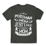 Postman Mom Dark Grey Men's T-shirt for Postman, Work