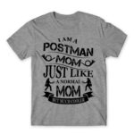 Postman Mom Grey Melange Men's T-shirt for Postman, Work